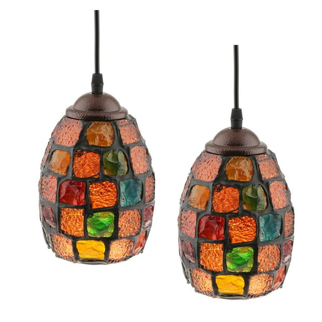2 Pieza Pantalla Cubierta de lámpara de tejado Iluminación Portalámpara E27 Adecuado para Mostrar Posada 1 Fernando Pantallas de lámpara Pantalla de lámpara