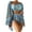 Sky Blue, variant on 3 Piece Swimsuits for Women Boho Outfits Floral Tropical Bikini Short Sets Summer Beach Cover Ups Black