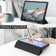 thumbnail image 6 of JETech Case for Lenovo Tab P12 12.7-Inch (2023 Model, TB370FU / TB371FU) with Stylus Holder, Clear Transparent Hard PC Back, Protective Tri-Fold Stand Slim Tablet Cover, Auto Wake/Sleep (Black), 6 of 6