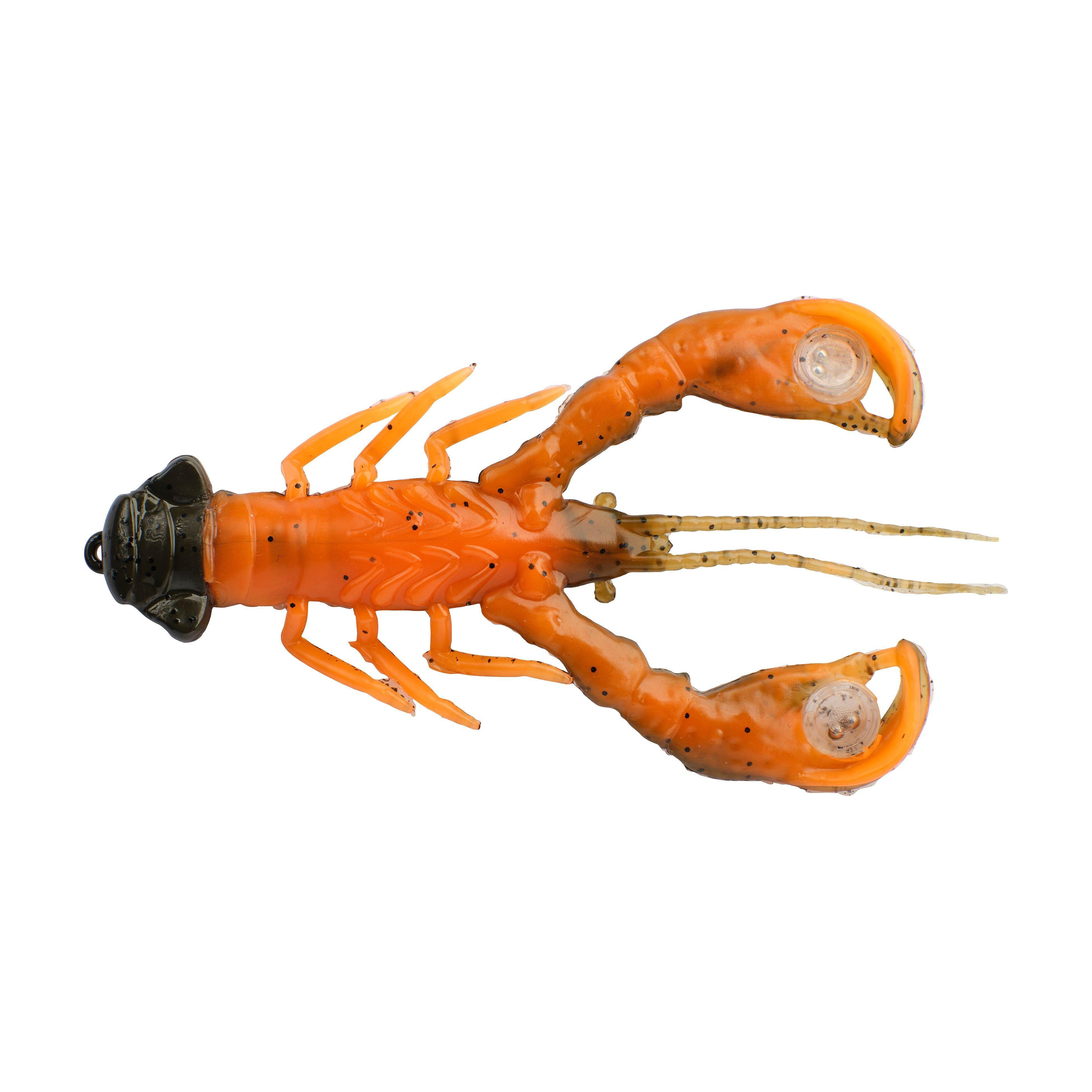 Berkley PowerBait® Clatter Craw, 3.5 in, Green Pumpkin Orange