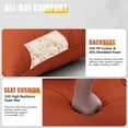 thumbnail image 5 of Kimunuk 6 Set Outdoor Cushion for Patio Furniture, 24" L X 24" W X 5" H Waterproof Outdoor Deep Seat Cushions with Tie, Orange, 5 of 8