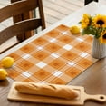 thumbnail image 5 of Fall Placemats Set of 4 Buffalo Check Orange Place Mats Thanksgiving Placemat Fall Maple Leaf Plaid FarmHouse Table Mats for Dining Kitchen Table Holiday Dinner Party Home Fall Decorations 13x19, 5 of 8