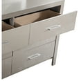 thumbnail image 3 of Glades 6-Drawer Silver Champagne Dresser (34 in. X 58 in. X 17 in.), 3 of 5