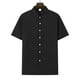 thumbnail image 5 of pstuiky Camisa de manga corta para hombre, Conjunto informal de verano para hombre, de color liso, de manga corta, con solapa y cordón elástico en la cintura. ropa de hombre m, 5 of 8