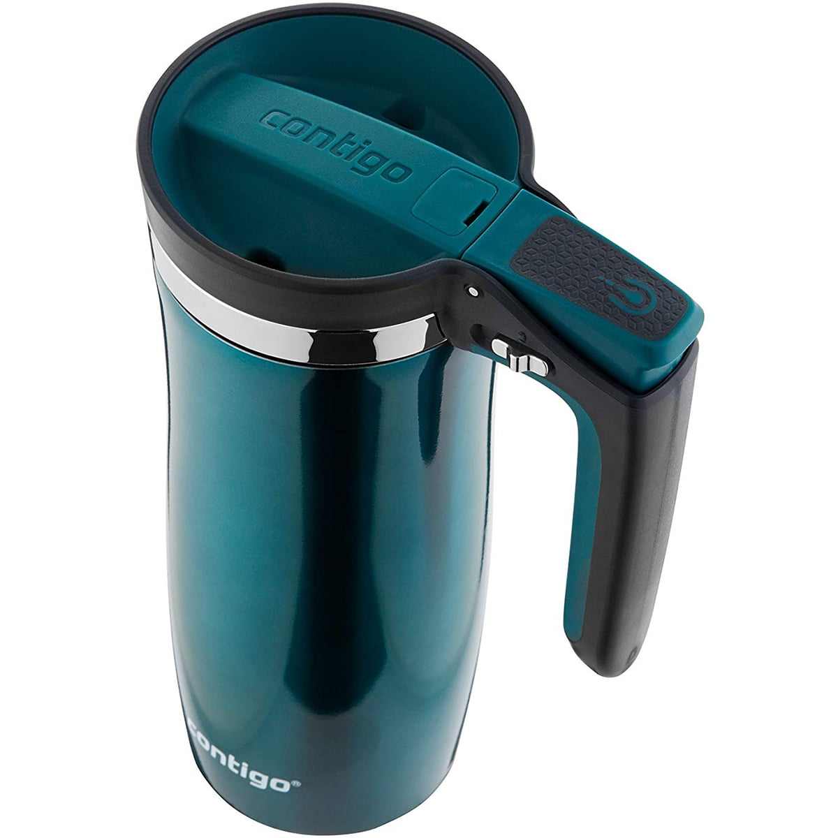 Contigo Stainless Steel Travel Mug with AUTOSEAL Lid and Handle Green, 16  fl oz. 