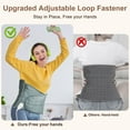 thumbnail image 4 of COCOBELA Heating Pad for Back Pain Relief Electric Heating Pad Wrap for Period Cramps Lower Back Neck Shoulders Pain Relief  3 Timer 5 Heat Setting & Auto Shut  12x24 Heated Pad + 20" Belt Adjustable, 4 of 10
