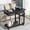 Black, variant on Finmind Small Portable Desk with Power Outlet, Height Adjustable Sofa Couch Bedside Laptop Table with Wheels, Mobile Standing Desk Rolling Computer Cart C Side Table with USB Ports,Brown