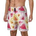 thumbnail image 2 of Haiem Watermelon Mens Swim Trunks with Compression Liner 2 in 1 Swimming Shorts Stretch Swimwear Quick Dry,Board Shorts-XX-Large, 2 of 9