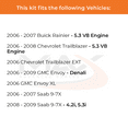 thumbnail image 2 of Max Advanced Brakes - Brake Kit for 2006-2008 Chevy Trailblazer 5.3L GMC Envoy Denali Buick Rainier 5.3L Front and Rear Replacement Cross Drilled Disc Brake Rotors and Ceramic Brake Pads, 2 of 9