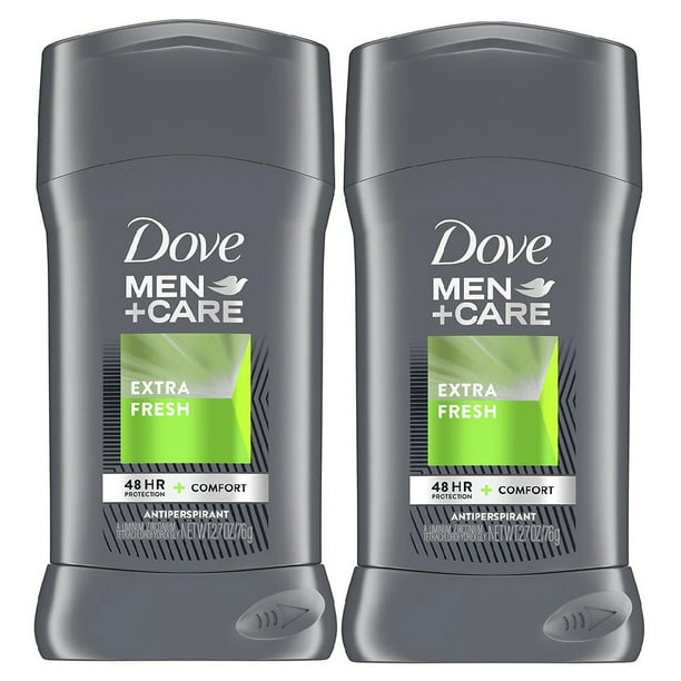 2 Pack | Dove Men+Care Antiperspirant Deodorant Extra Fresh 2.7 oz ...