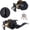 Black Keyed Alike 1DB, variant on (1 Pack) Keyed Alike Front Door Lever Lockset with Single Cylinder Deadbolt Combination Set, Wave Style Lever, Front Door/Exterior Door Knob with Lock and Deadbolt, Satin Nickel Finished