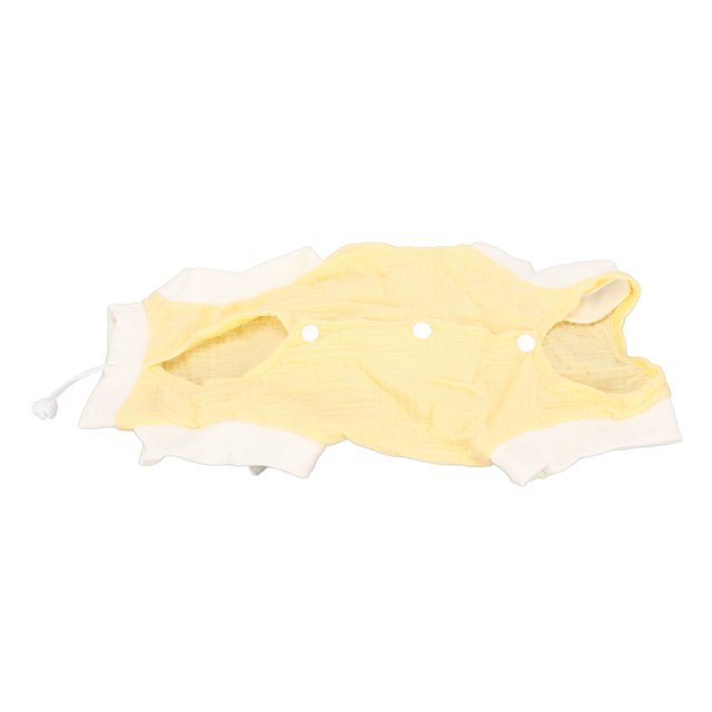 Cat Recovery Suit, Prevent Licking Sweat Absorbent Comfortable Button Design Cat Recovery Bandage Suit For Dogs Blue,Yellow