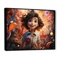 thumbnail image 2 of Designart "At The Animation Amusement I" Animation Floater Framed Canvas Art Print, 2 of 7