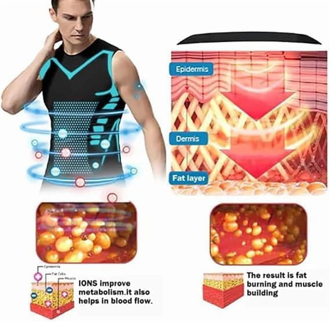 Evolv V Boost Men Shirt, 2025 Upgraded Compression Shirt, Confidence, Energy and Strength for You