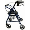 thumbnail image 4 of Karman Healthcare R-4100N-BL Rouleau Junior en Aluminium avec Siège Bas, Bleu, Roulettes de 6 Pouces, 4 of 4