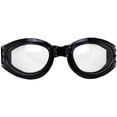 thumbnail image 2 of Global Vision Adventure Foldable & Padded Motorcycle Goggles Black Frame with Clear Lens, 2 of 6