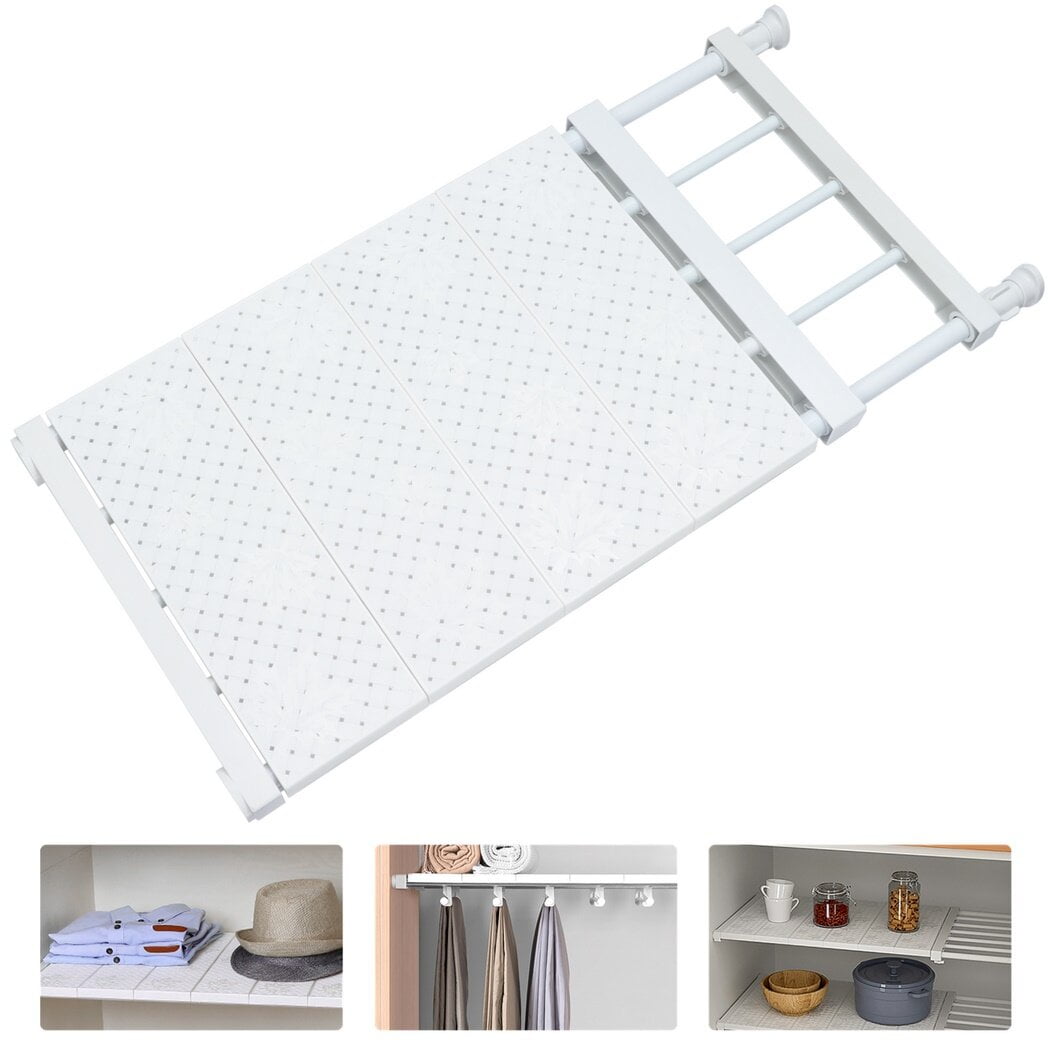 Adjustable Shelf for Closet, Expandable Cupboard Storage Organizer