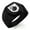 Black, variant on Stainless Steel Swan Harmony Coat of Arms Shield Engraved Hexagon Crest Flat Top Biker Style Polished Ring