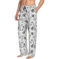 thumbnail image 2 of Xecao Hand Drawn Snake Men's Straight Lounge Pajama Pants: The Ultimate in Comfortable Sleepwear, 2 of 9