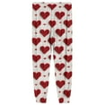 thumbnail image 3 of Fgvctg Valentine's Day Pajama Pants for Men Lover Sleepwear Elastic Bottom Pajamas Heart Print High Waisted Pj Pants Loose Spring Fall Drawstring Lounge Pants with Pockets Watermelon Red 3XL, 3 of 6