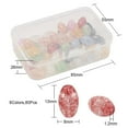 thumbnail image 3 of 1Box 80Pcs 8 Colors Transparent Crackle Glass Beads Dyed & Heated Oval Mixed Color 13x8mm Hole: 1.2mm 10pcs/color, 3 of 7