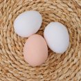 thumbnail image 3 of MasteelfCA 10 Pcs Oeufs Artificiels Faux Oeufs de Poule Réalistes Jouets Éducatifs Bricolage pour Enfants pour Peinture Graffiti (5 Pcs Blancs et 5 Pcs Rouges), 3 of 7