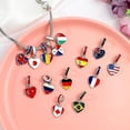 thumbnail image 2 of Dijes pequeños de bandera de 14 países, colgante de bandera de EE. UU., ES, Reino Unido, FR, CA, IT para pulseras DIY, fabricación de collares para accesorios de joyería hechos a mano, 2 of 5