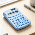 thumbnail image 5 of Basic Handheld Pocket Calculator, 8 Digit LCD Display 4 Function Calculator, Compact Mini Size for Home School Office Scenarios (Purple), 5 of 6
