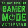 thumbnail image 2 of Mens Do Not Disturb Gamer Mode Activated T Shirt Funny Video Game Lover Tee for Guys (Heather Black) - M, 2 of 3
