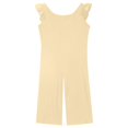 thumbnail image 6 of Delliss Girls Jumpsuits Ruffle Sleeveless Strap Casual Loose Overalls One Piece Wide Leg Pants Rompers 5-15 Years, 6 of 8