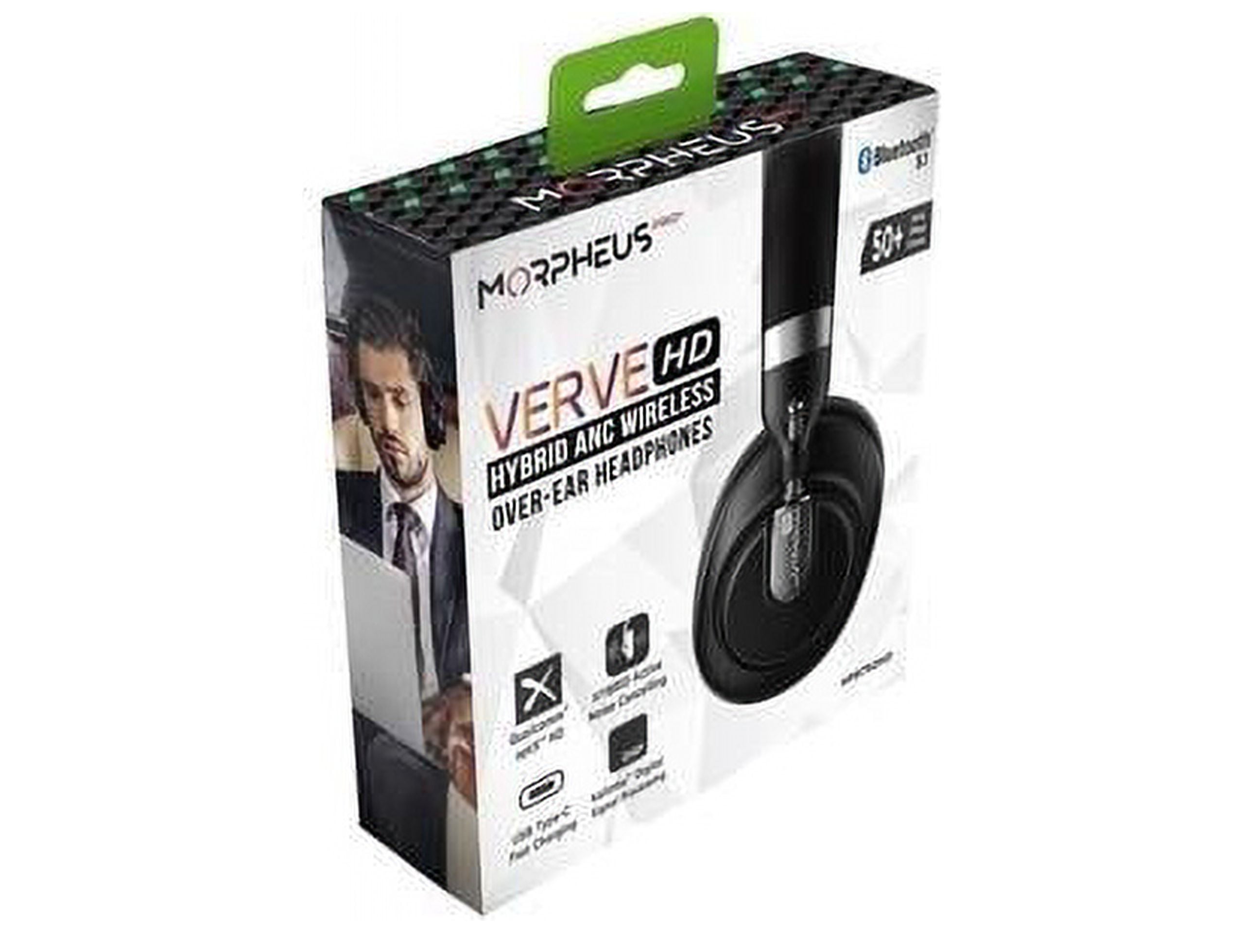 Morpheus 360 Verve HD Hybrid ANC Wireless Headphones – CES Twice Picks Award Winner – Qualcomm aptX HD High-Definition Audio, 50-Hour Battery, Bluetooth 5.1 Over-Ear Headphones (Model HP9750HD)