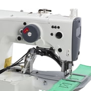 Consew CM-1900HS-XL Fully Automatic Direct-Drive Computer-Controlled Bartacking Machine, Extra-Large 50mm x 60mm Sewing Area, Includes KD Table & Stand