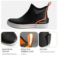 thumbnail image 4 of Bassdash Men’s 4.5" Waterproof Fishing Deck Boots Anti-Slip Rubber Ankle Boots Rain Shoes for Boating Gardening Working, 4 of 7