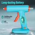 thumbnail image 4 of Pistola Pegamento Caliente, Calentamiento Rápido Segundos,Juego Pistola y Barras de Pegamento con Batería Recargable Tipo C 2600 MAh, 30 Barras Pegamento Premium, para Manualidades, 4 of 5