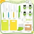 thumbnail image 6 of Untica 13 Pieces Kitchen Tools, Kids Kitchen Tools for Cooking and Safe Cutting Veggies Fruits, Real Kids Cooking Sets Kids Cooking Tools, 6 of 6