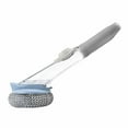 thumbnail image 1 of Kitchen Dishwashing Brush Function Automatically Does Not Damage The Pot Liquid Cleaning Brush To Wash Dishes Jewelry Cleaning Soap Brush Holder Set Bathroom Scrubbing Brush with Handle Travel Size, 1 of 4