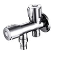 thumbnail image 1 of MasteelfCA Water Shut Off Valves 1-in 2-out Dual Uses Water Tap Washing Machine Faucet, 1 of 7