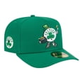 thumbnail image 3 of Men's New Era  Kelly Green Boston Celtics Injection Cartoon Logo A-Frame 59FIFTY Fitted Hat, 3 of 5