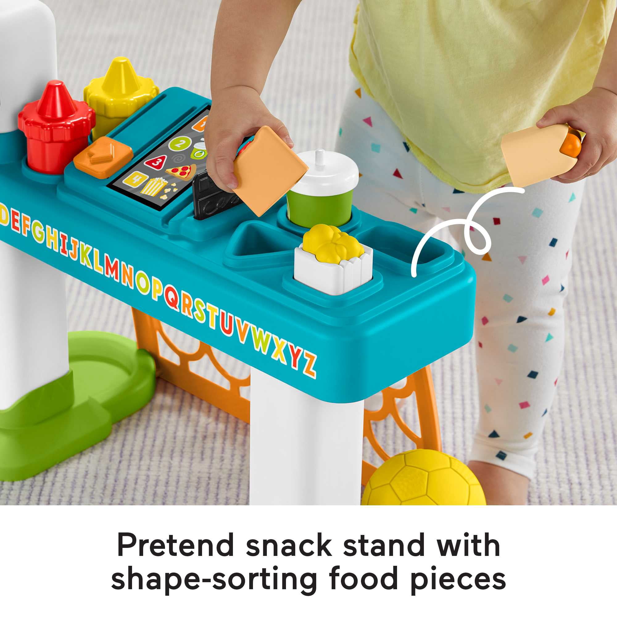 Fisher-Price Laugh & Learn 4-in-1 Game Experience Sports Activity Center & Toddler Learning Toy