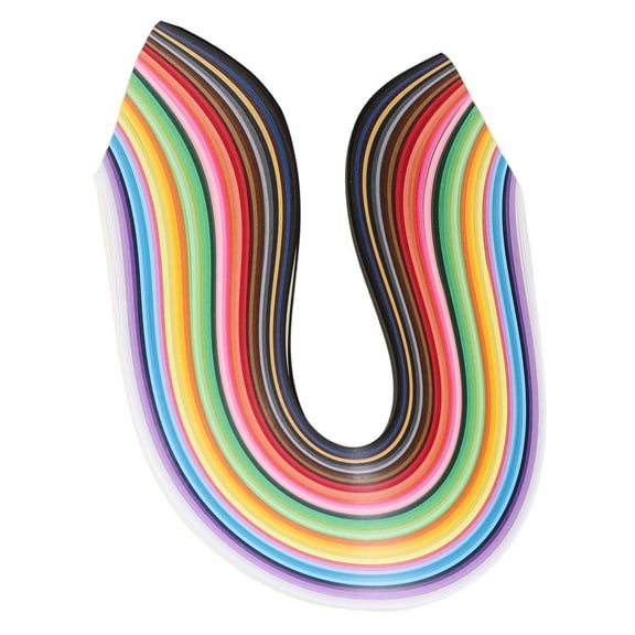 SEWCHICS 1000 Pieces Multi-Color Paper Quilling Strips Set Flexible Craft Paper for Home Art Projects