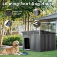 thumbnail image 6 of Dog House for Both Indoor and Outdoor with Weatherproof Roof Removable Floors for Medium to Large Dogs Interior Space (Black), 6 of 6