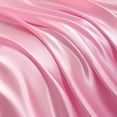 thumbnail image 3 of Luxury Satin King Sheet Set, Pink 4-Piece, Silky Deep Pocket Fitted Sheet for Hair and Skin, 3 of 8