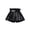 Black, variant on Big Girls' Skirt Stylish Pleated Leather Skirts Kids Summer Solid High Waist Loose Party Dress Silver