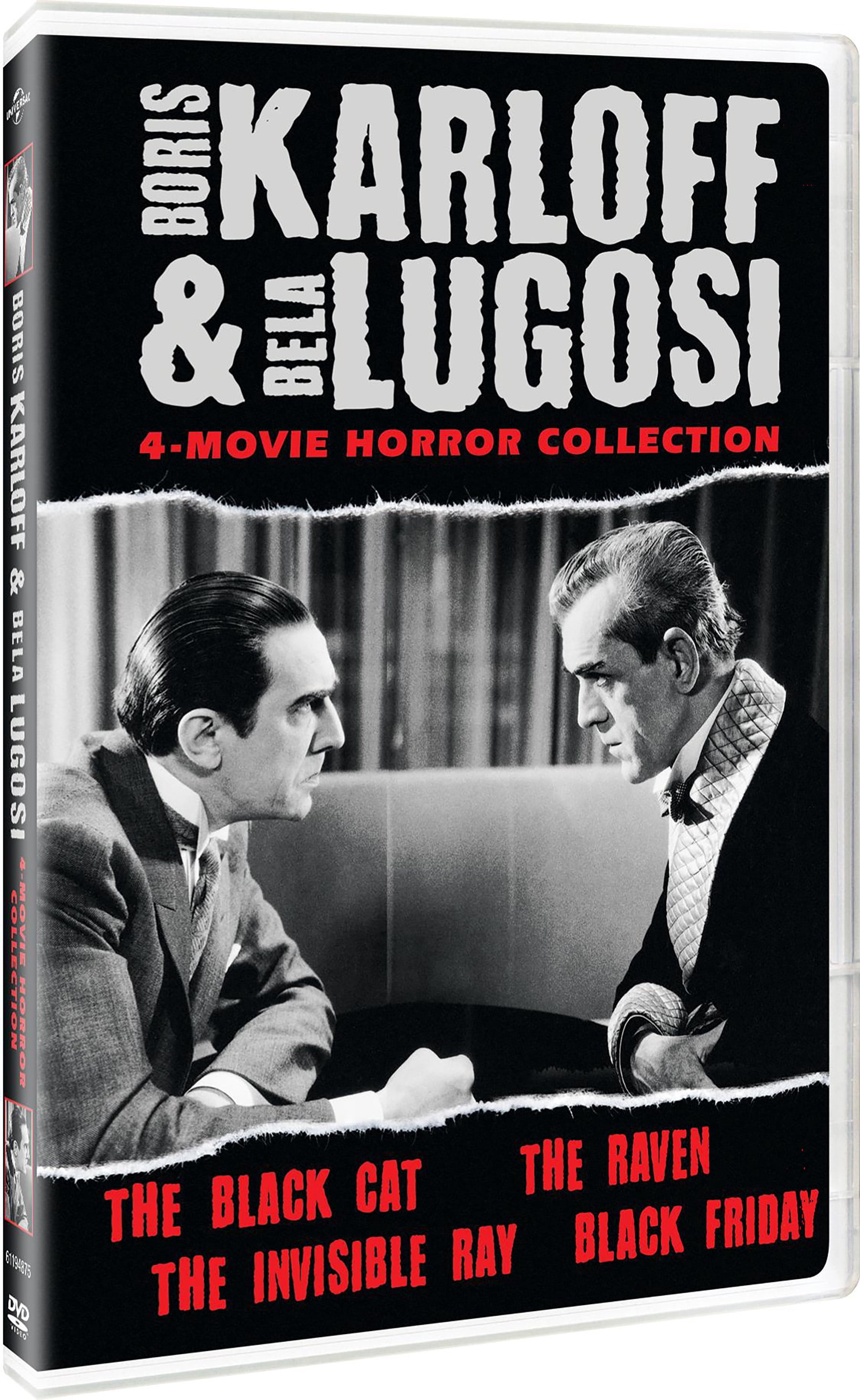 BORIS DVD & V.A/WIZARD’S CONVENTION DVD SDS, 4-Movie Horror Collection, Boris Karloff & Bela Lugosi, DVD