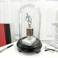 thumbnail image 2 of Plymor 5.5" x 10" Glass Display Dome Cloche (Black Wood Veneer Footed Base), 2 of 3