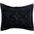 thumbnail image 5 of Better Trends 20"x 36" King Pillow Sham 100% Cotton Pillow Cover Medallion Design Machine Washable (Black) Ashton Collection, 5 of 5