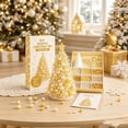 thumbnail image 3 of DIY Beaded Christmas Tree Kit - Handmade Holiday Craft Set With Pearls And Crystals(Yellow), 3 of 5