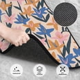 thumbnail image 3 of Fuzoiu Lilies Flowers Print Carpet Floor Mats for Car,Car Foot Mat Set,Universal Fit 4 Piece Mat Pad Set,Fits Most Cars Trucks Vans Sedans SUV Auto Carpet Mat Se, 3 of 7
