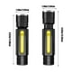 thumbnail image 3 of Fiudx Linterna Led, 1000 Lúmenes, Superbrillante, Recargable con Zoom, 4 Modos de Iluminación, Resistente Al Agua Ipx6, Haz de Largo Alcance, Recargable Por Usb, para Actividades Al Aire Libre, Uso E, 3 of 6