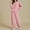 #13Pink, variant on Byworldtasic Womens 2 Picec of Outfit Sets Long Sleeve Round Neck Sweatshirt and Wide-leg Long Pants Set